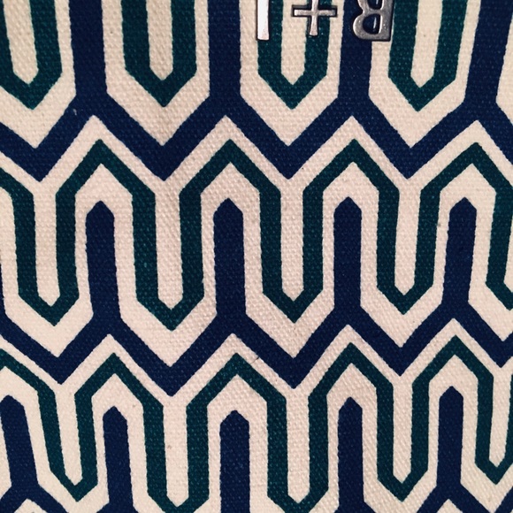 shoulder bag/ overnight bag. Navy blue/green - Picture 6 of 6